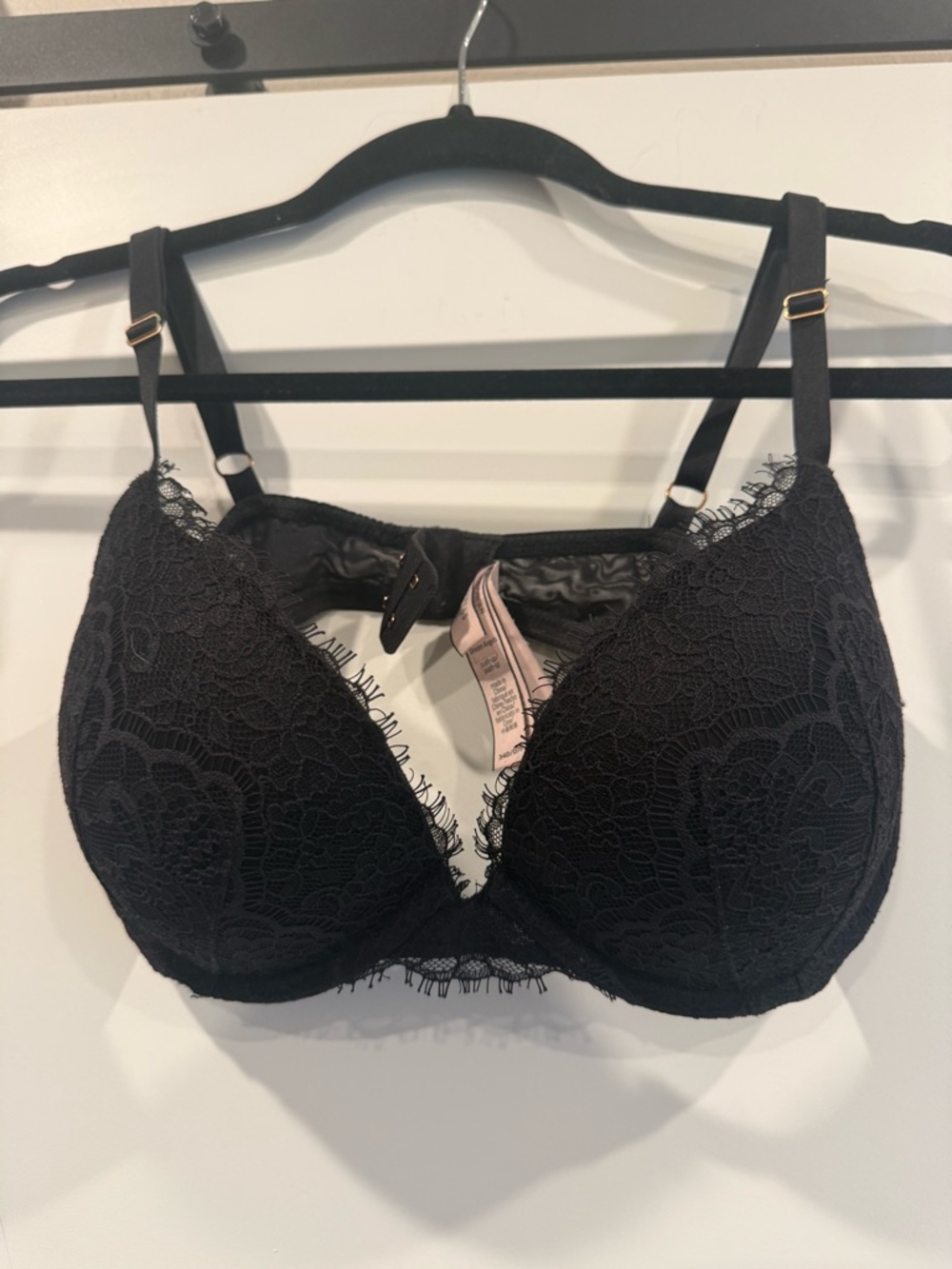 Victoria's Secret Black Lace Push-Up Bra